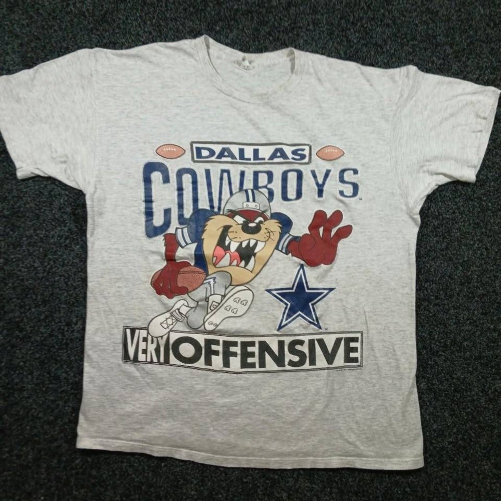Vintage 1993 Dallas Cowboys Taz Runningback XL Sun Sportswear NFL T-Shirt